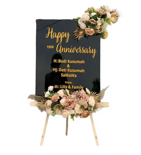 Papan Bunga Akrilik Beruntung Baru